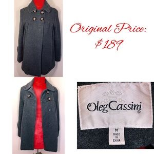 Vintage Oleg Cassini Wool Blend Peacoat
